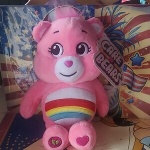 Care Bears Pink Plush with Rainbow Belly